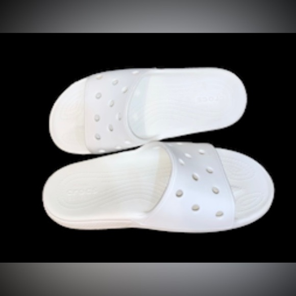 CROCS Ionic Comfort White slides unisex women’s sandals size 8 men’s size 6 - Picture 9 of 13